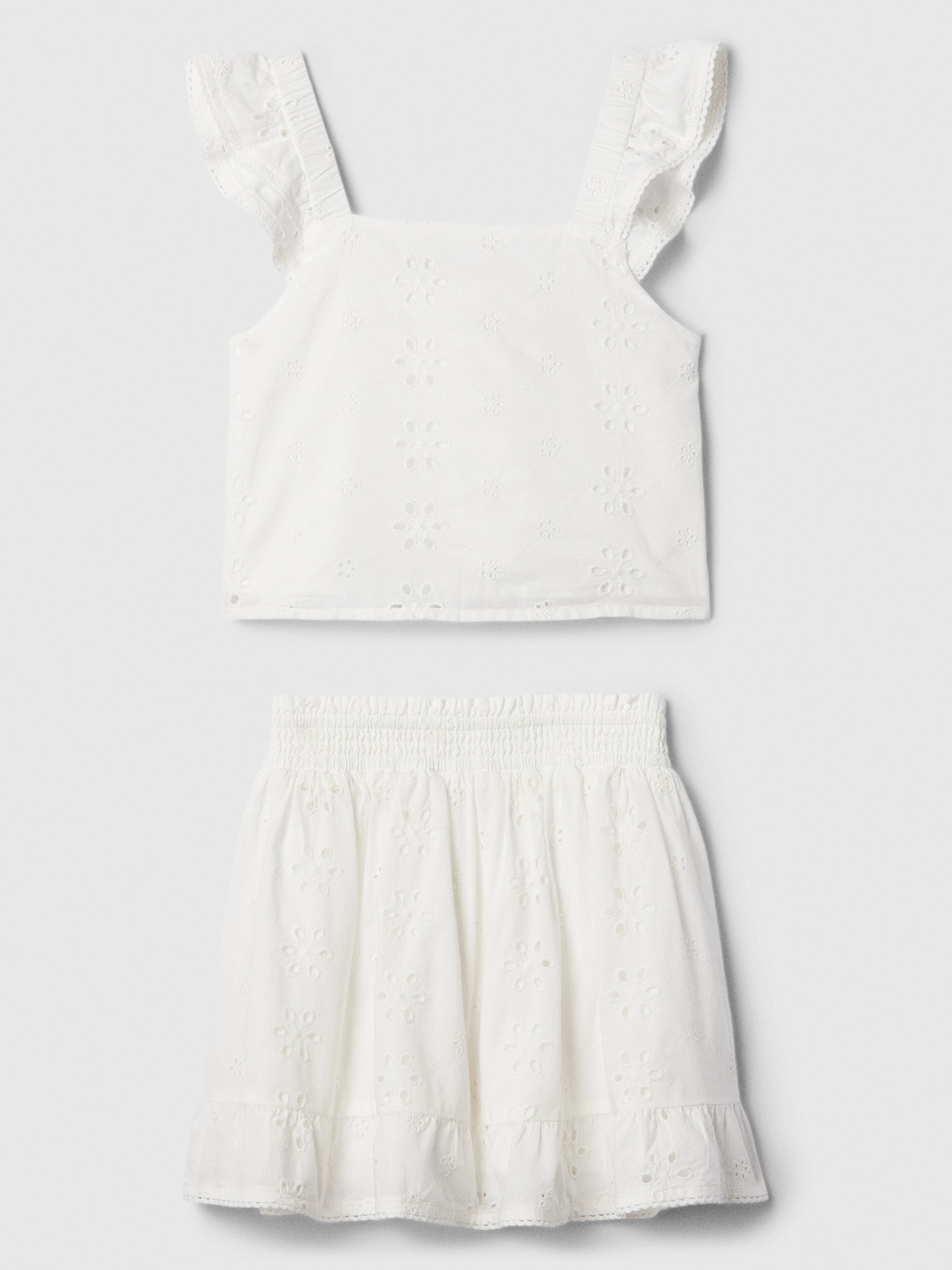 Kids Skirt Two-Piece Outfit Set