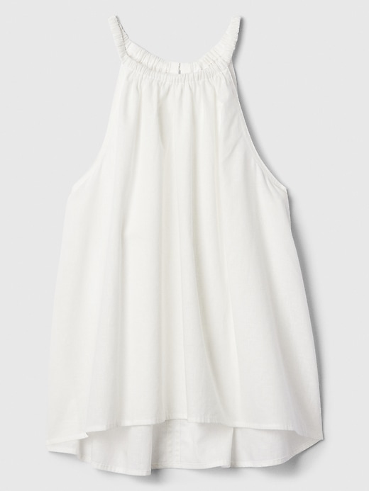 Linen-Blend Halter Top