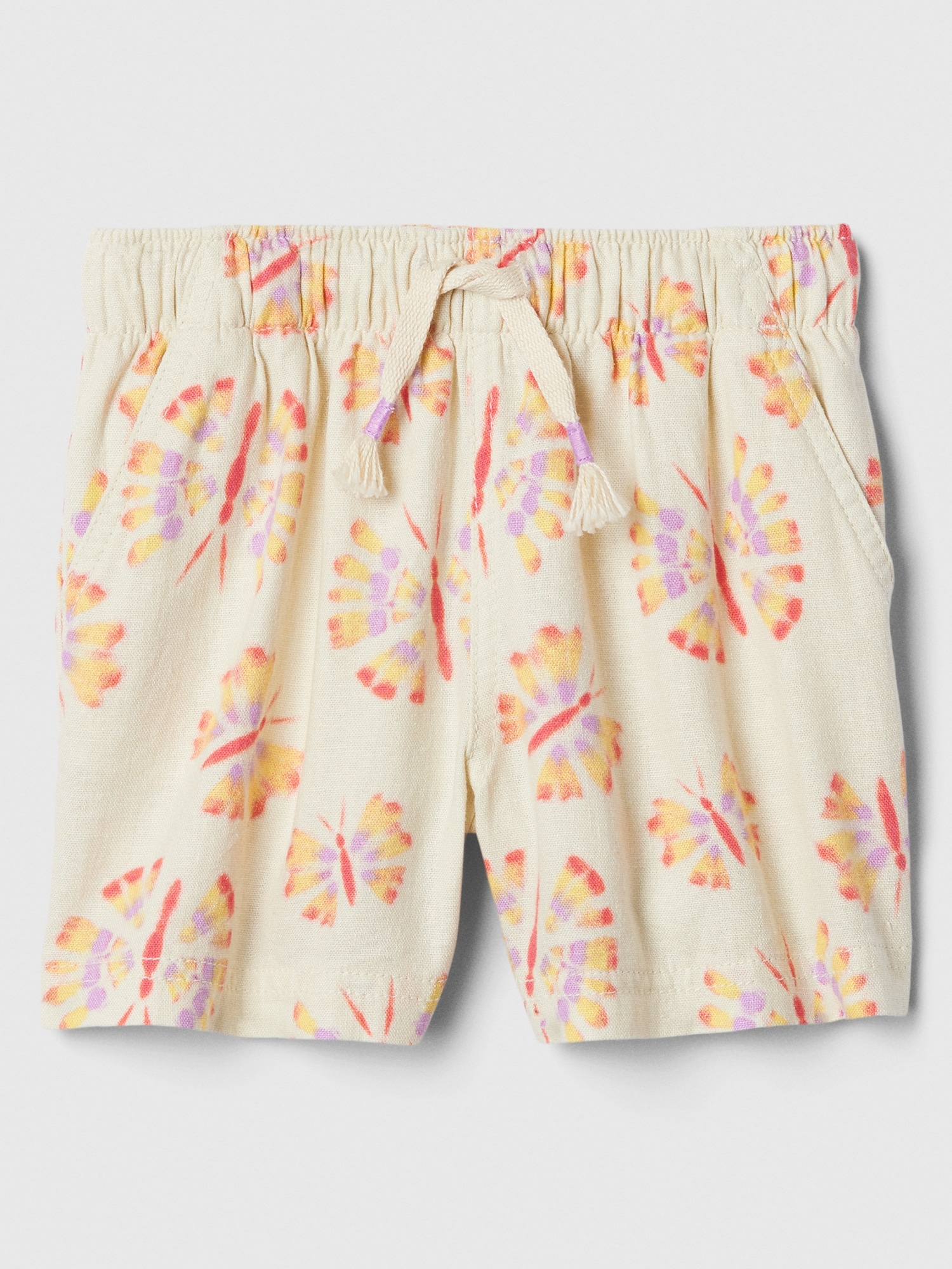 babyGap Print Linen-Blend Shorts