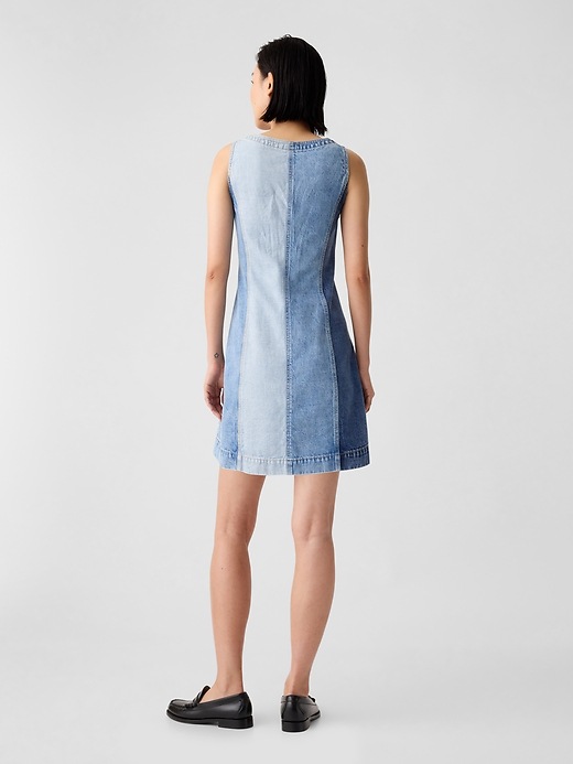 chinese dress ladies GAP Womens Denim Western Mini Dress Medium Wash M at Amazon Women's Clothing  store main image 0