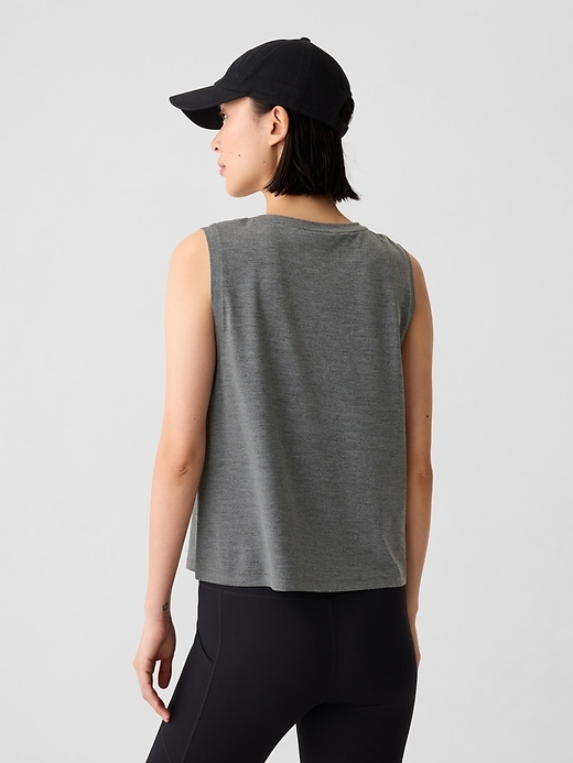 Image number 2 showing, GapFit Brushed Jersey Muscle Tank Top