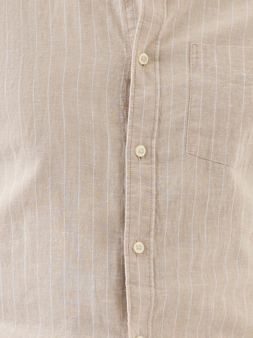 Image number 2 showing, Linen-Blend Shirt in Standard Fit