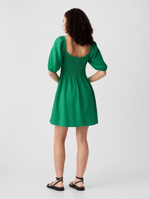 Image number 2 showing, Smocked Squareneck Mini Dress