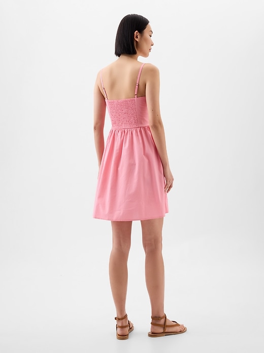 Image number 2 showing, Squareneck Eyelet Mini Dress
