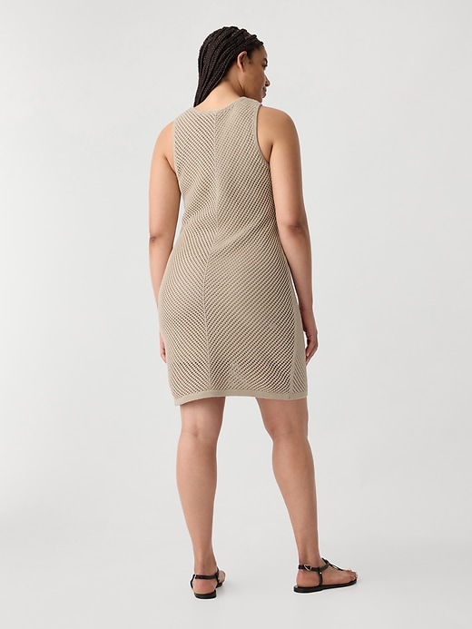 Image number 9 showing, Sleeveless Crochet Mini Dress