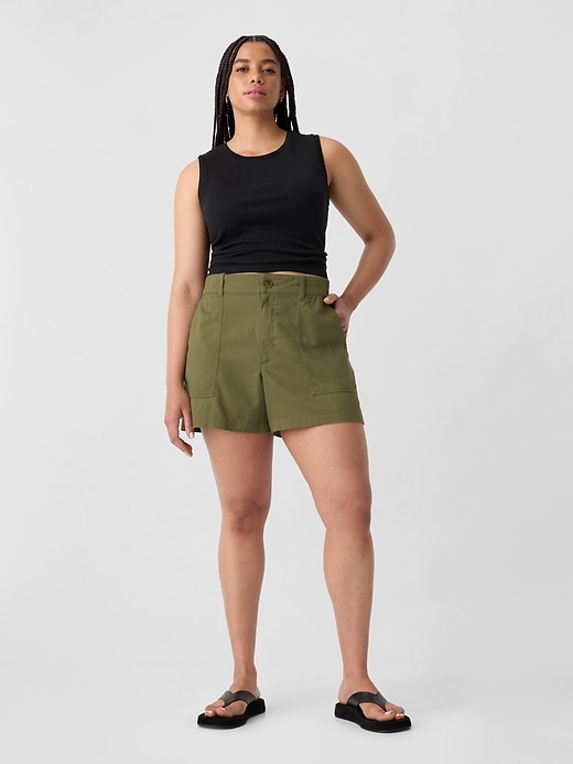 Image number 5 showing, 4" High Rise Easy Utility Shorts