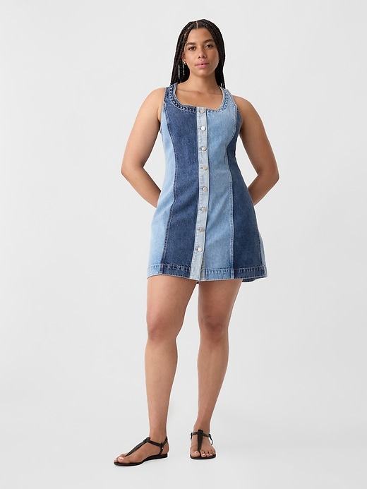 Image number 3 showing, Denim Mini Dress