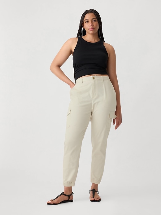 Image number 5 showing, Girlfriend Khaki Cargo Joggers