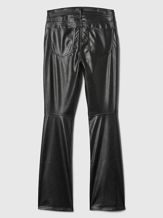 Image number 8 showing, Mid Rise Baby Boot Vegan-Leather Pants