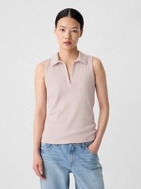 売れ筋商品|||ラファエラ Tシャツ トップス レディース Plus Size Floral Print Ribbed Sleeveless Polo T-Shirt Pool Blue Spencer Plus Size Women's Floral Print Flowy Tank Tops