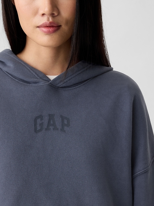 Image number 8 showing, Relaxed Gap Mini-Logo Cropped Hoodie