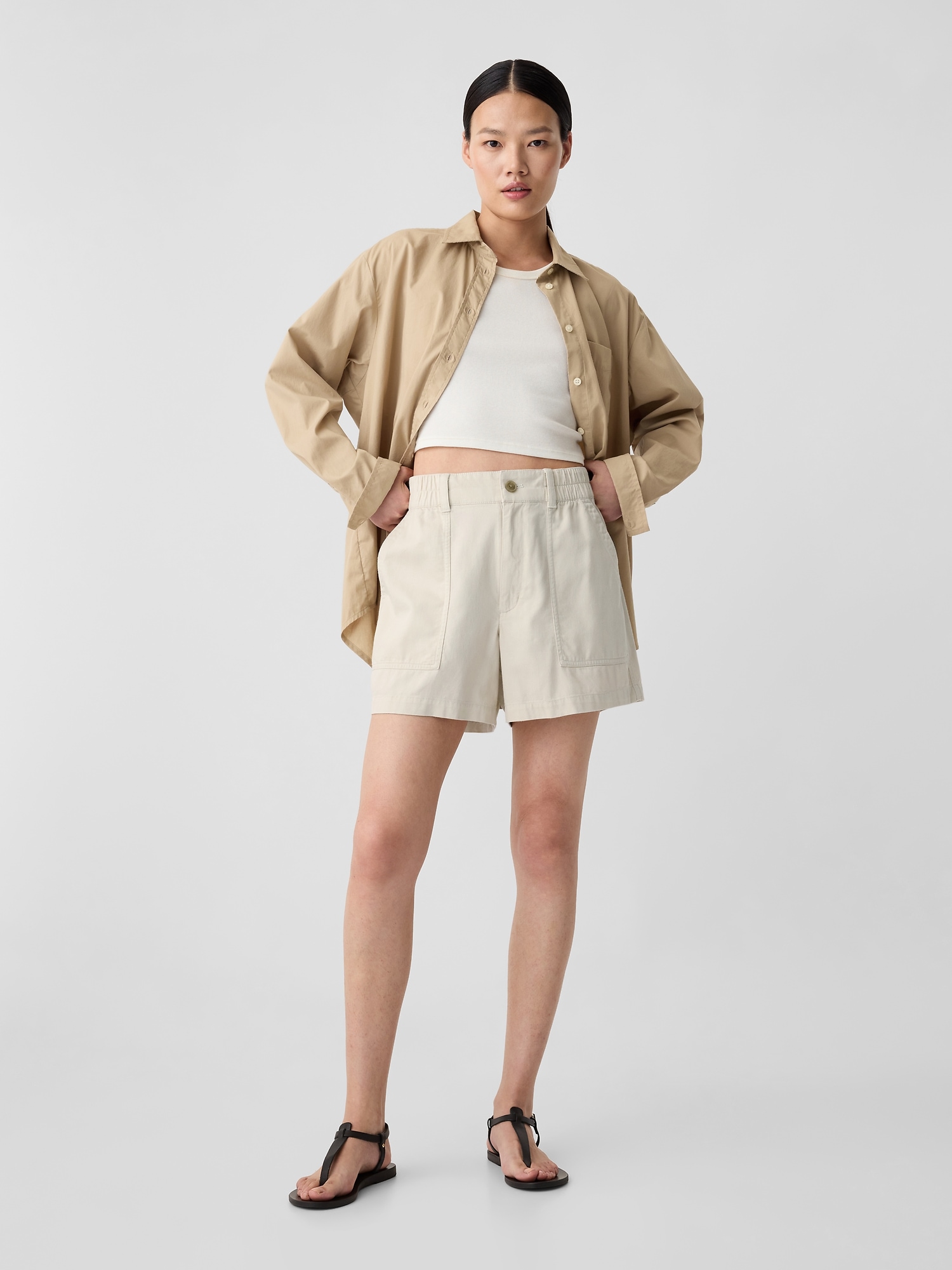 4 High Rise Easy Utility Shorts