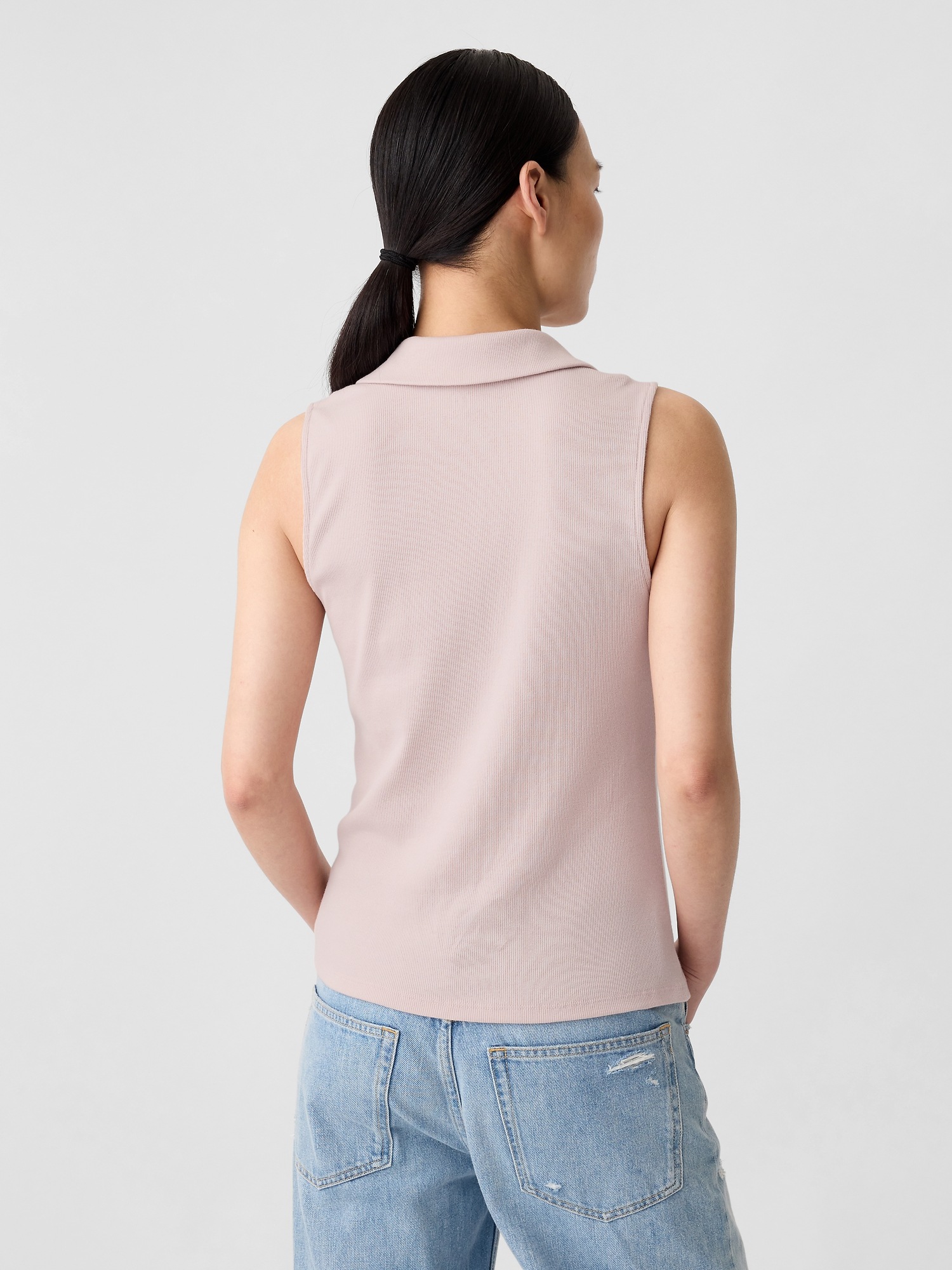 売れ筋商品|||ラファエラ Tシャツ トップス レディース Plus Size Floral Print Ribbed Sleeveless Polo T-Shirt Pool Blue Spencer Plus Size Women's Floral Print Flowy Tank Tops