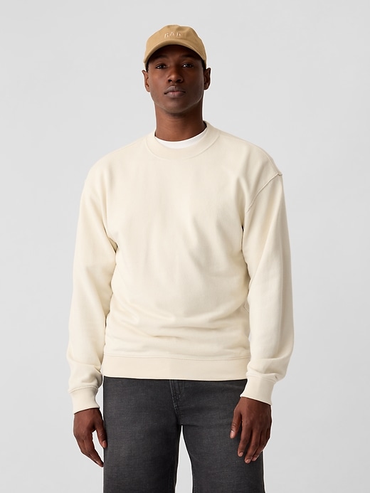 Image number 1 showing, Relaxed Textured Crewneck Sweatshirt
