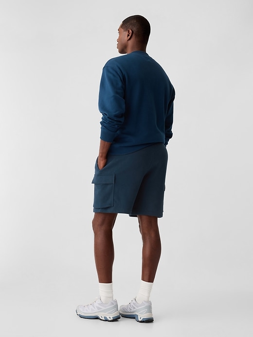 Image number 2 showing, 8" Fleece Cargo Shorts