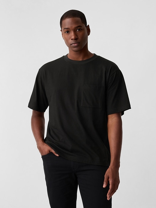 Image number 1 showing, Everyday Soft Oversized Pocket T-Shirt