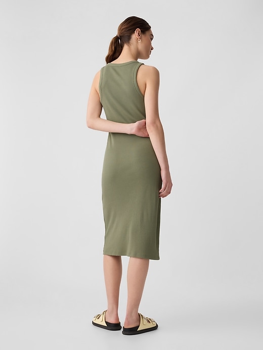 Image number 2 showing, Ribbed Midi Tank Dress
