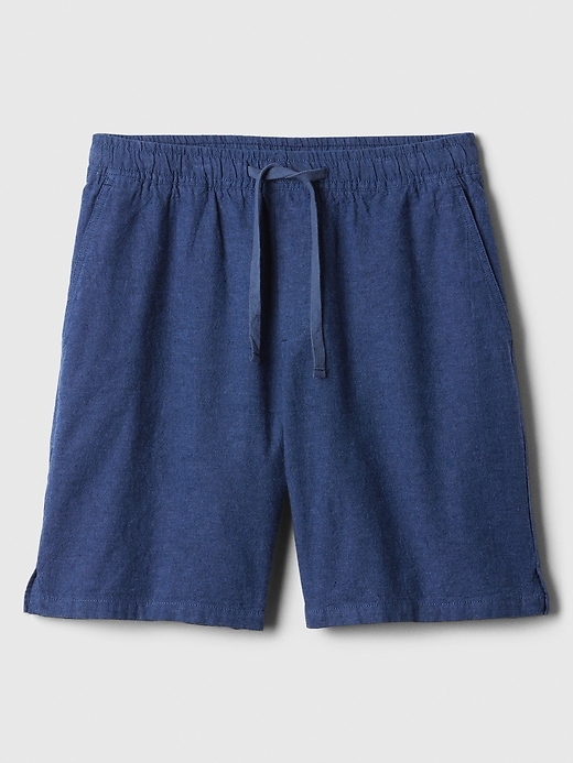 Image number 5 showing, 8" Easy Linen-Blend Shorts