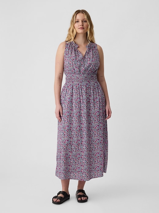 Image number 8 showing, Print Splitneck Maxi Dress