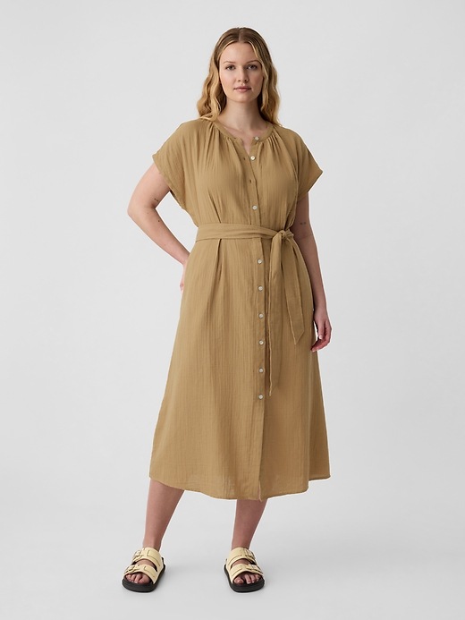 ethical pink midi dress Pink Halter Neck Ruched Midi Dress XS / Soft Pink