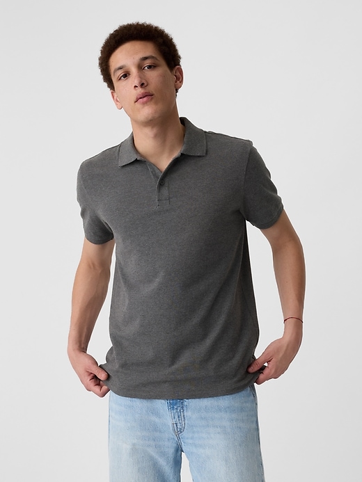 Image number 1 showing, Stretch Pique Polo Shirt