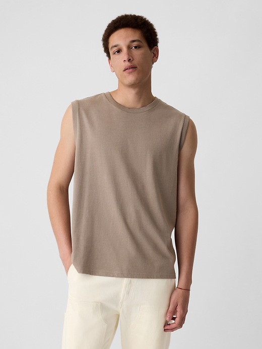 Relaxed Muscle Tank Top Gap Factory