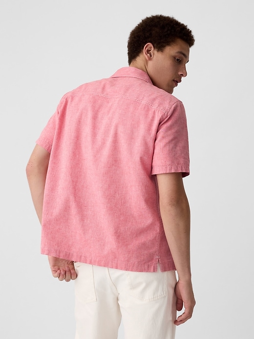 Image number 2 showing, Linen-Blend Vacay Shirt in Standard Fit