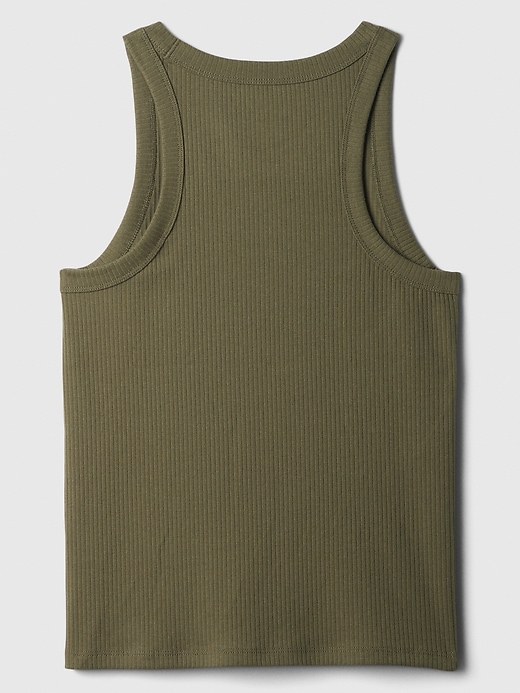 Image number 6 showing, Ribbed High Neck Tank