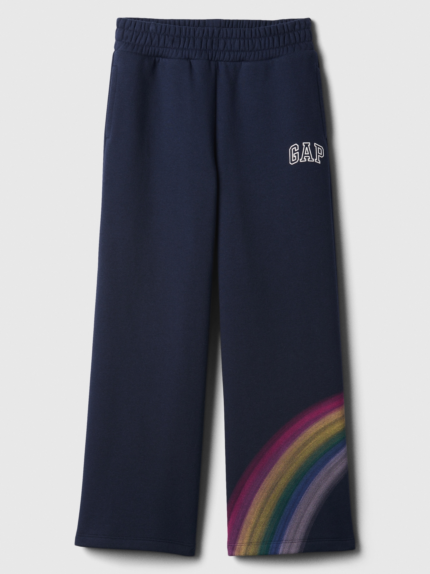 Kids Gap Logo Wide-Leg Sweatpants