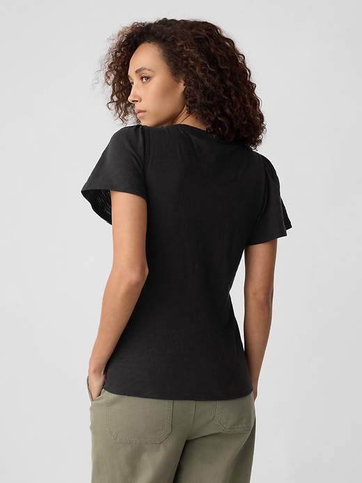 Image number 2 showing, ForeverSoft Flutter Sleeve Top