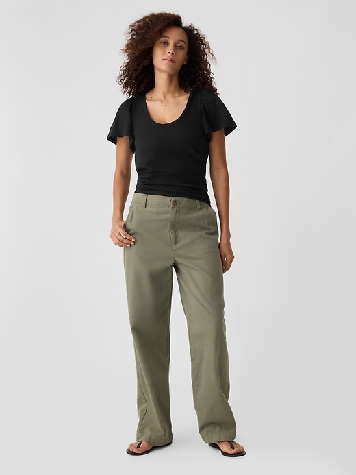 Image number 3 showing, ForeverSoft Flutter Sleeve Top