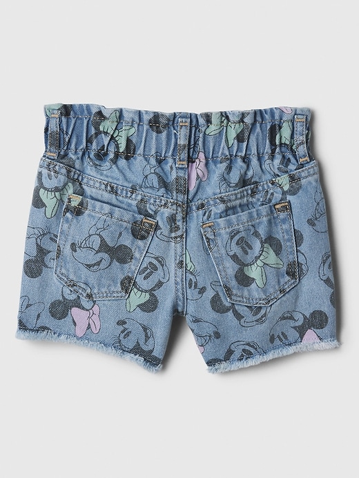 Image number 3 showing, babyGap &#124 Disney Minnie Mouse Paperbag Mom Jean Shorts