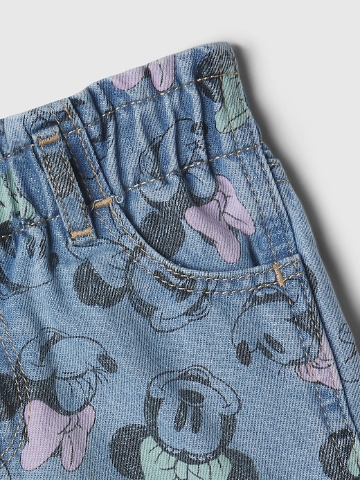 Image number 4 showing, babyGap &#124 Disney Minnie Mouse Paperbag Mom Jean Shorts
