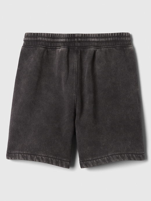 Image number 3 showing, Kids Washed-Fleece Pull-On Shorts