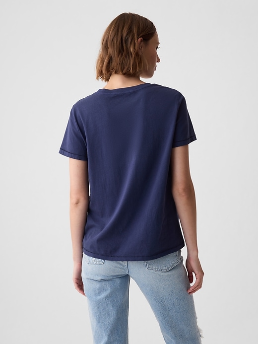 Image number 2 showing, 100% Organic Cotton Vintage Crewneck T-Shirt