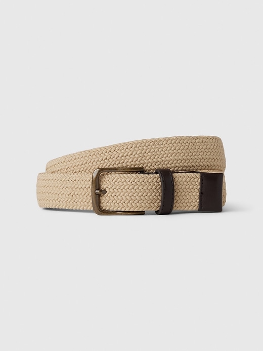Image number 1 showing, Braided Vegan-Leather Belt