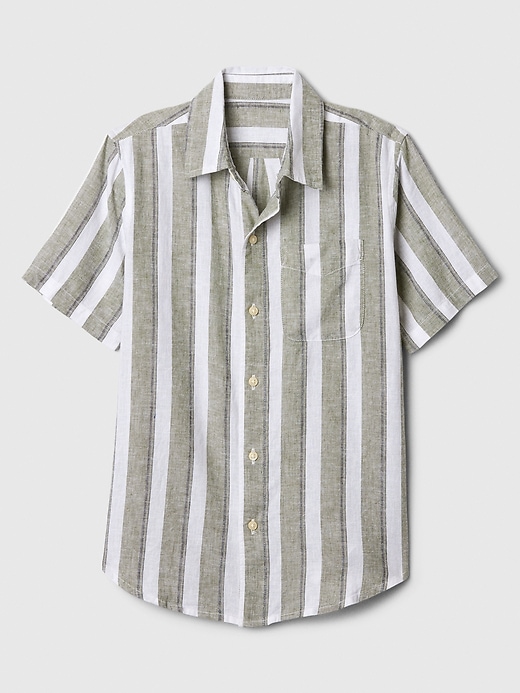Image number 1 showing, Kids Linen-Blend Vacay Shirt