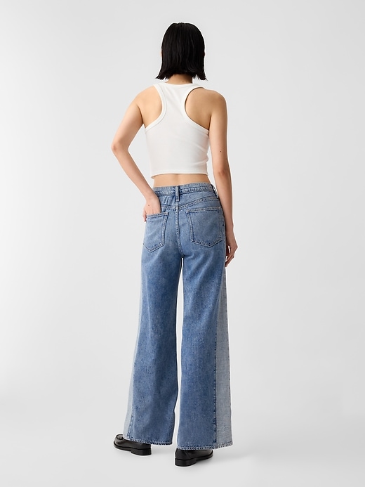 Image number 2 showing, High Rise Wide-Leg Jeans