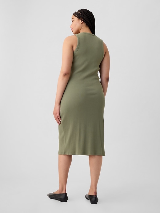 Image number 4 showing, Ribbed Midi Tank Dress