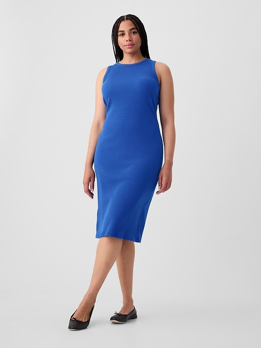 Image number 3 showing, Ribbed Midi Tank Dress