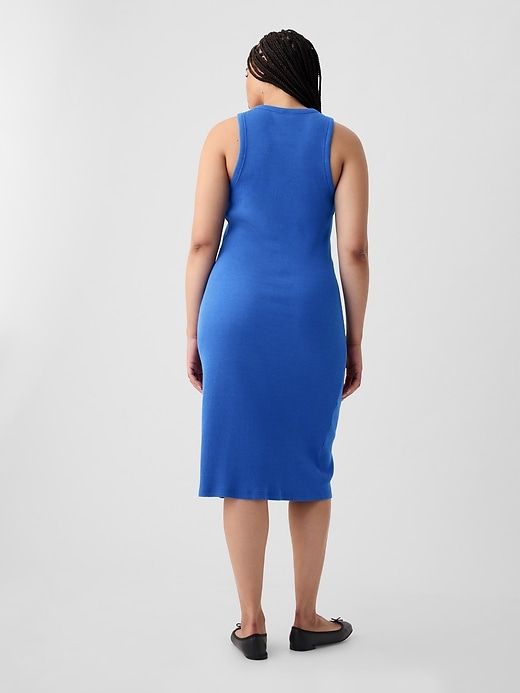 Image number 4 showing, Ribbed Midi Tank Dress