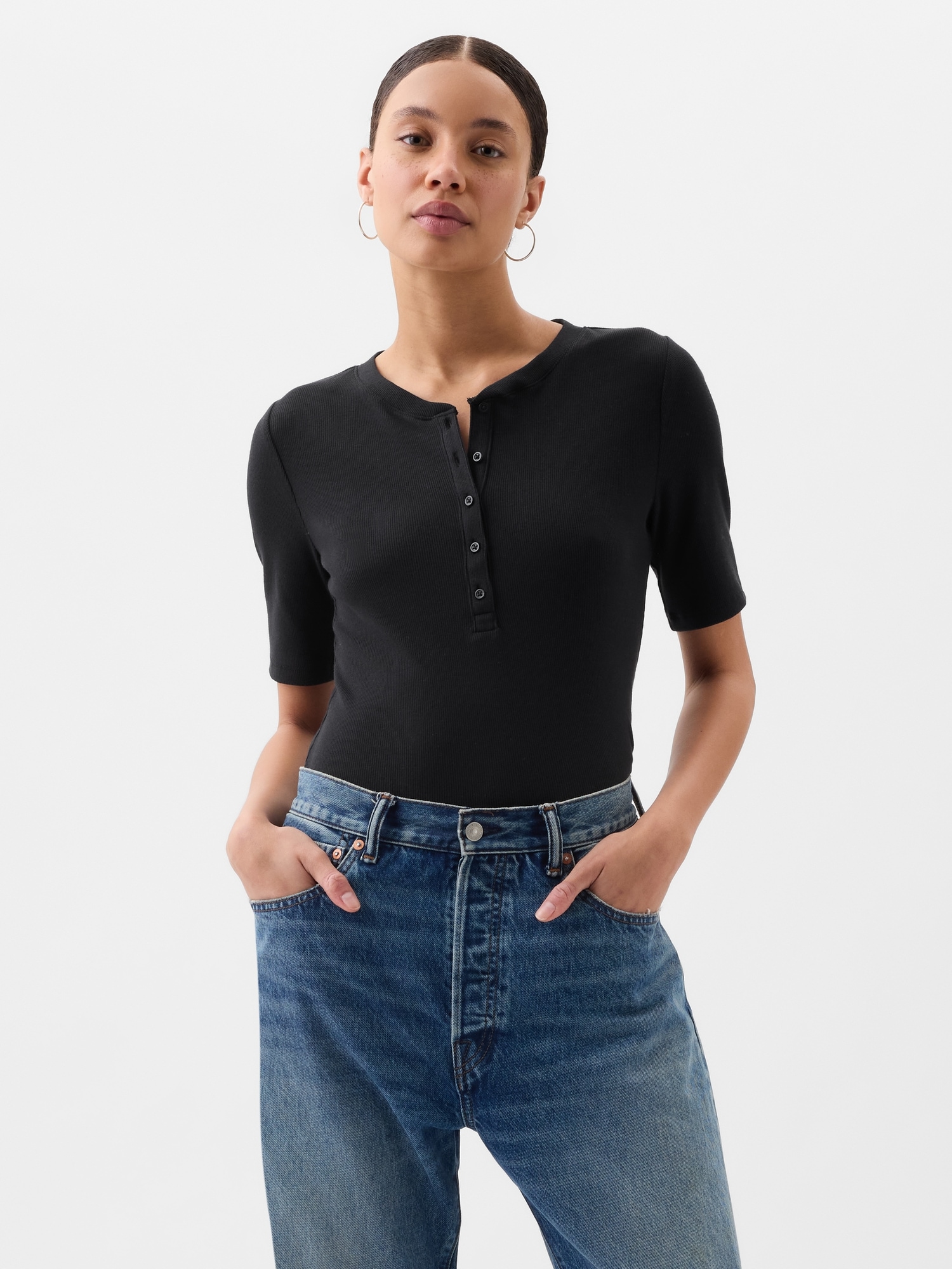 Waffle-Knit Crewneck T-Shirts | Gap Factory