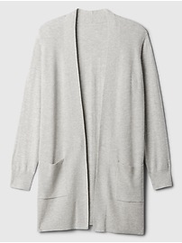 Long Open-Front Cardigan