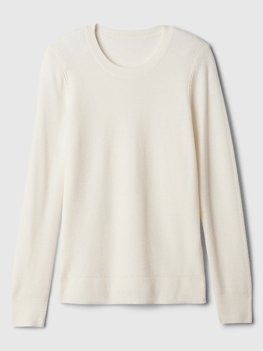 Image number 5 showing, Textured Crewneck Sweater