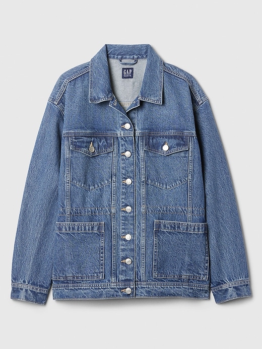 Cinched Denim Jacket | Gap