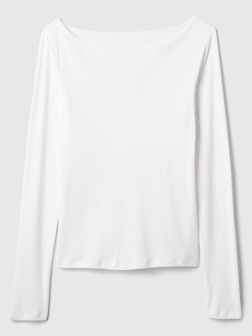 Image number 5 showing, Favorite Boatneck T-Shirt