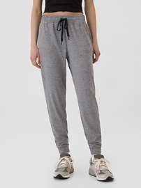 GapFit Mid Rise Brushed Jersey Joggers