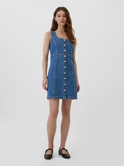 Denim shirt dress gap sales