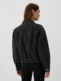 Relaxed Denim Icon Bomber Jacket