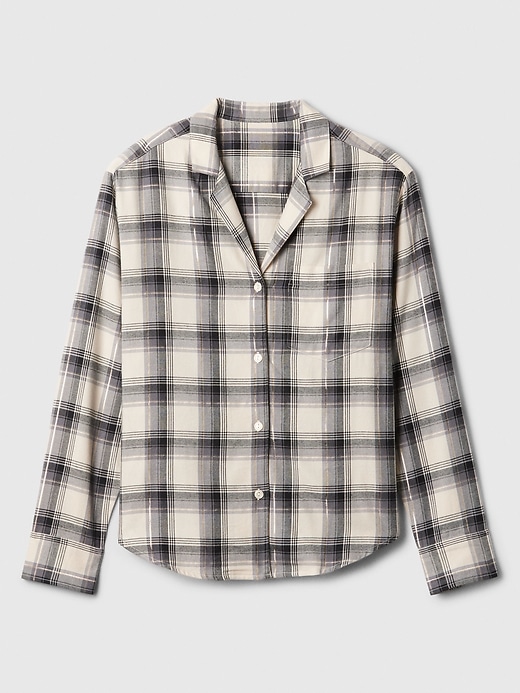 Image number 4 showing, Relaxed Flannel PJ Shirt